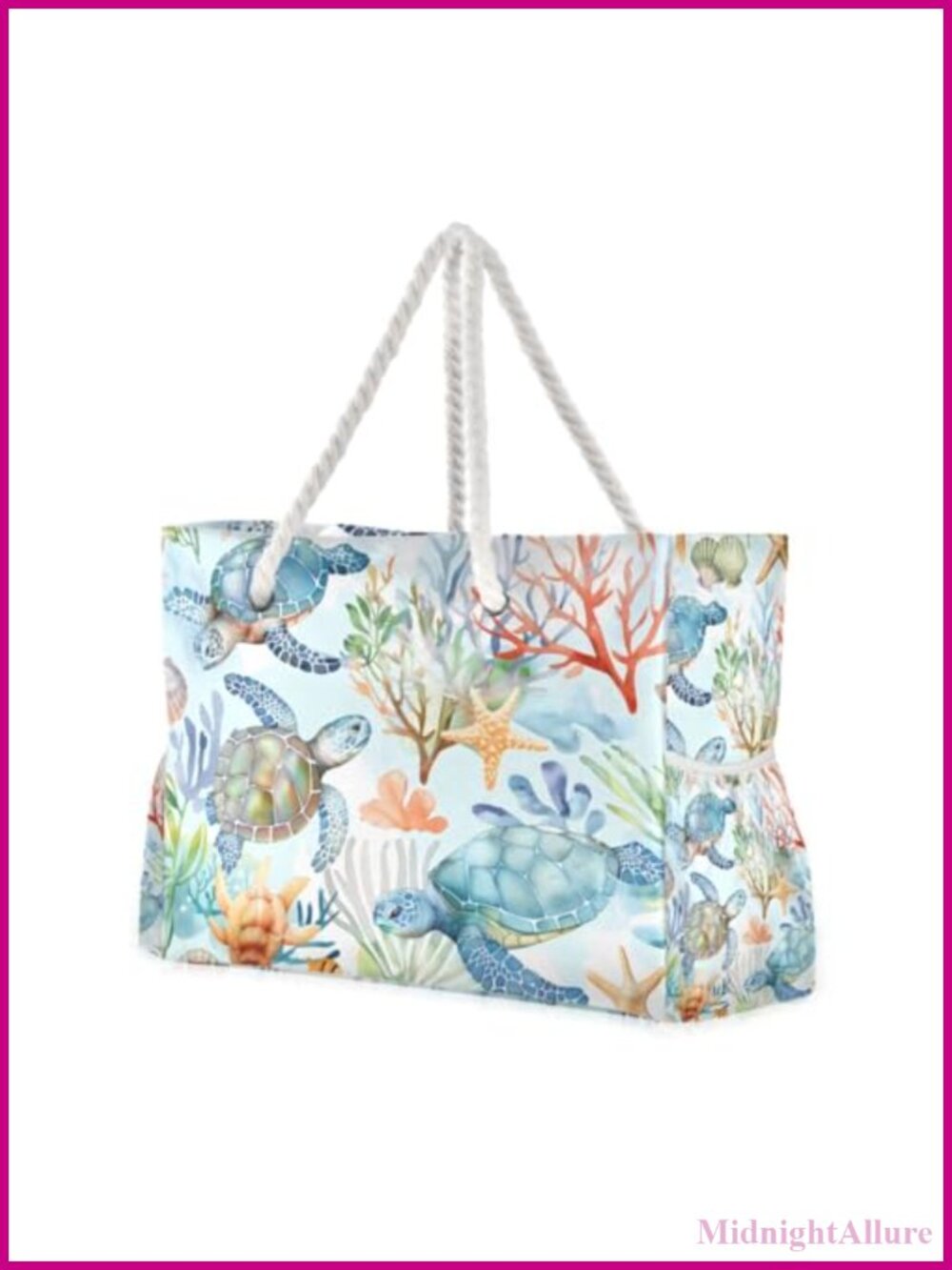Large Canvas Beach Tote Water Resistant Swim Gym Travel Shoulder Bag